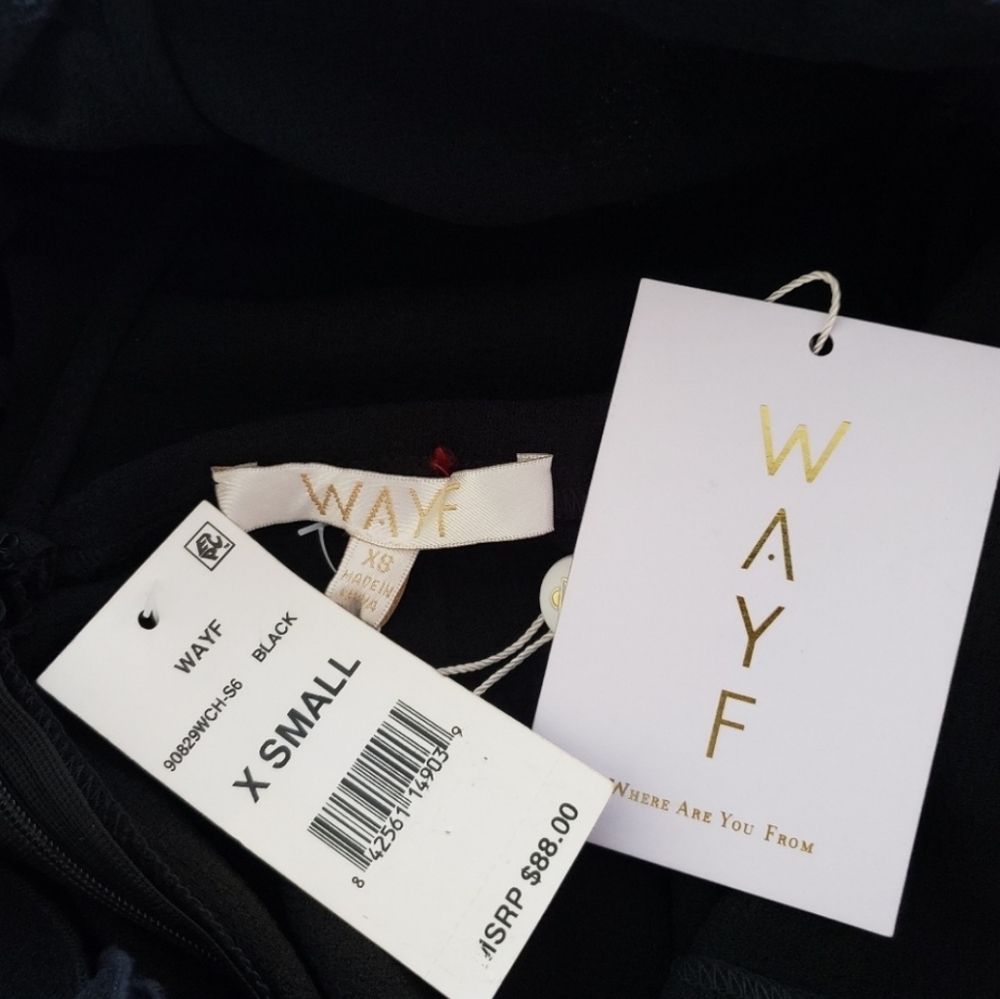 WAYF Anderson Jumpsuit in Black Size XSmall - Picture 6 of 8